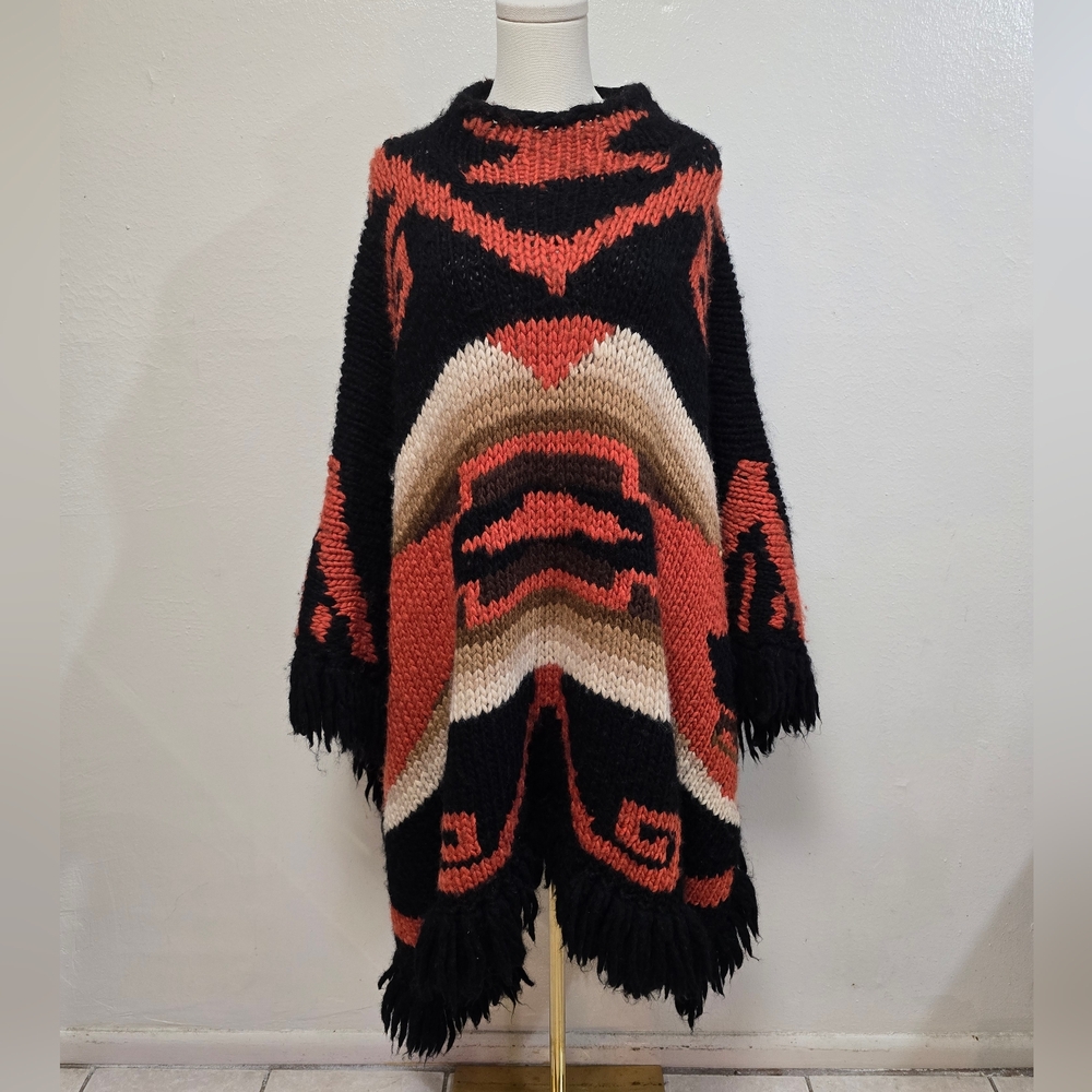 Lauren Ralph Lauren Wool Poncho Size O/S